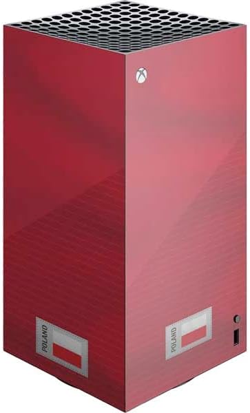 Skinit Decal Gaming Skin Compatible with Xbox Series X Digital Edition Console - Poland Soccer Flag Design
