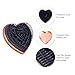 Red by Kiss Sweet Heart Hair Brush, Compact & Portable Travel Size Heart-Shaped Detangler, Two Tier Flexible Teeth Bristles Styler, Brush Cover Included (Chrome Rose Gold)