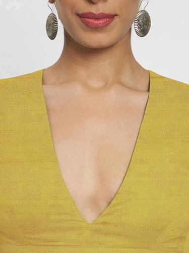 Image of Thevasa Women's Dupion Raw Silk Divine Depth Blouse