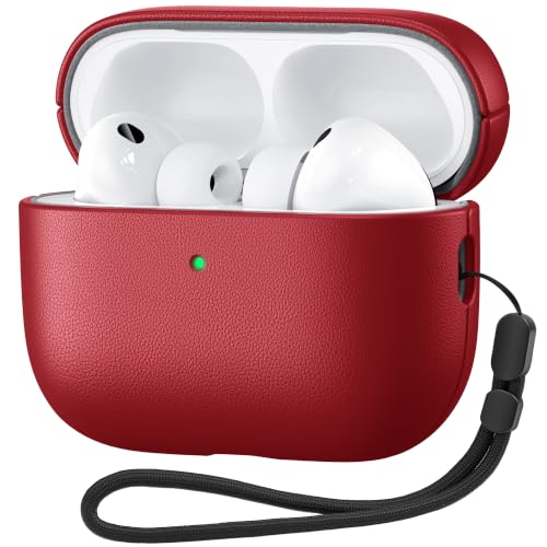 DGege AirPods Pro 3 �P�[�X 2025�A���B�[�K�����U�[�J�o�[�A�X�g���b�v�t���B | �v���~�A���r�[�K�����U�[�ی�J�o�[ Apple AirPods Pro 3 /iPod Pro 3�P�[�X�Ή� �����h�~�i�C�����X�g���b�v�t��