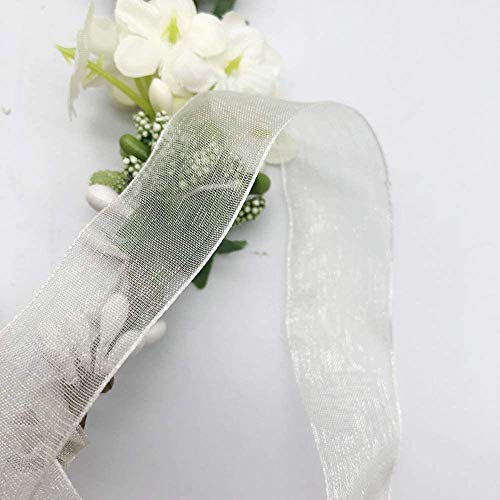 Foto von Blumenkrone Blumenkranz, Blumenstirnband, Bridal Flowers Girls Hair Accessories, mit Verstellbarem Band, für Hochzeitsfeier, Frisch und Schön (Grün)