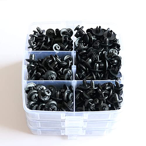 Kurala 680 Pcs Car Push Retainer Clips Assortment 16 Most Popular Sizes Nylon Bumper Push Fasteners Rivet Clips Replacement Kit #TOP2