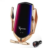 Wireless Car Charger, Fast Charging Auto-Clamping Car Phone Holder Mount, Car Air Vent Holder, Compatible with iPhone 13/12/11/11ProMax/XS/XR/8+,Samsung S10/S9/S8/Note10/Note9,LG,Google Pixel
