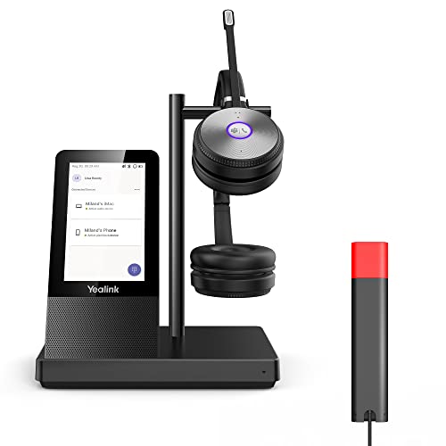 Yealink Wireless Headset With Busylight Wh66 Blt60 Bluetooth With Microphone Dect Headset For Computer Pc Headset For Office Voip Sip Ip Phone Teams Certified Workstation For Uc Communication #TOP10