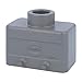Heavy Duty Connector Hood, M25 Top Entry, 4 Pegs, Low Profile, Han B Series, 180?, Aluminium Body
