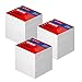 Produktbild Herlitz Notizklotz 900 Blatt Blanko Geleimt mit Deckblatt 9 x 9 cm (3 Notizklötze)