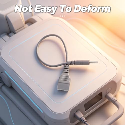 2 cables de carga USB DC | Cable de reemplazo de cargador rápido de 9,17 pulgadas | Adaptador para dispositivos portátiles de terapia | Accesorio ideal para masajeador para uso doméstico y clínico miniatura 3