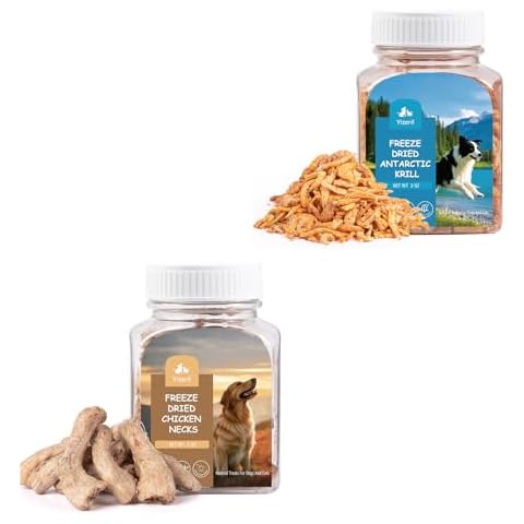 yizeril Freeze-Dried Chicken Necks Freeze-Dried Antarctic Krill Cat Dog Treats Cover