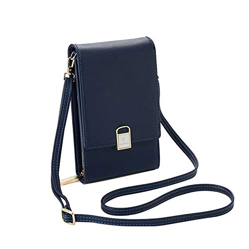 Hooshion Crossbody Handy börse für Frauen, Mini Schultertasche börse mit Kreditkartenfächern Cover