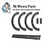 Mr Mower Parts Snow Blower Paddle and Scraper Set Compatible with Cub Cadet MTD Old Style Units # 731-0780 731-1033
