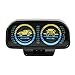 Hanbaili Inclinómetro automático Inclinómetro para automóvil Retroiluminación Universal 12 V 2 barriles...