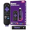 Roku Streaming Stick 2025 – Dispositivo de streaming para TV HD/FHD com controle remoto por comando de voz