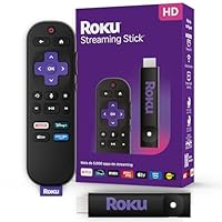 Roku Streaming Stick 2025 – Dispositivo de streaming para TV HD/FHD com controle remoto por comando de voz