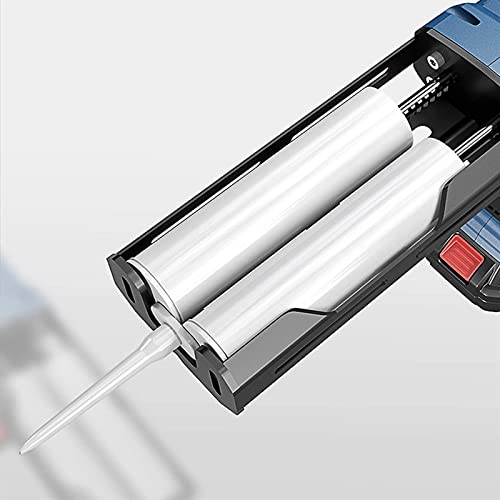 Aym 12V Electric Double Cartridge Adhesive Caulking Gun, Cordless Automatic Dual Component Epoxy Applicator #TOP2