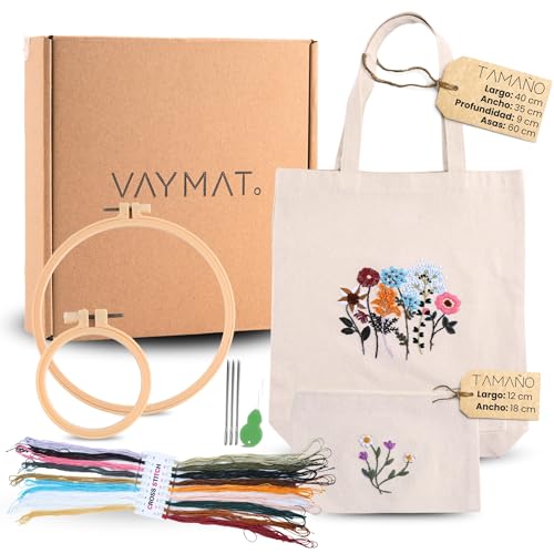 VAYMAT.   Kit Bordado, Manualidades Adultos, Kit Bordado Principiantes, Bordado