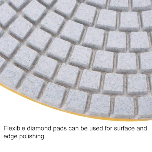 Image of uxcell Diamond Polishing Pad 7-Inch 150 Grits Wet /Dry Grinding for Stone Concrete Marble Countertop Floor 2pcs