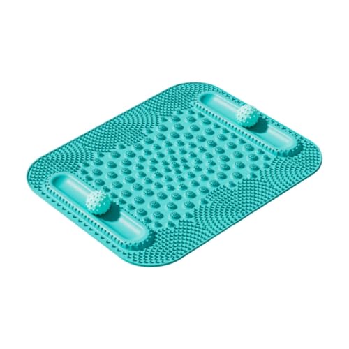 LeeQinersw Tappetino per massaggio ai piedi, per agopressione, portatile, per ufficio, per lavoratori in viaggio, Blu