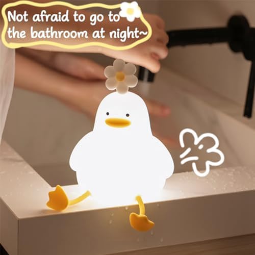 Veilleuse fleur canard idée cadeau naissance lampe rechargeable - 3
