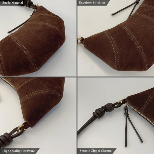 Bolsos pequeños de gamuza para mujer miniatura 5