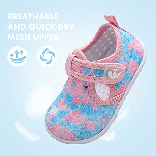 Image of FEETCITY Water Shoes for Baby Boys Girls Aqua Shoes Beach Pool Shoes Quick Drying 2.5-3 Years Toddler