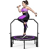 BCAN 450/550ポンド 折りたたみ式 ミニトランポリン 40インチ パープル 2024