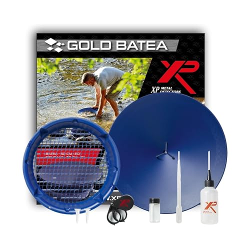 XP Metal Detectors Gold Batea Kit - batée en Plastique Unique avec défragmenteur de matériau,...