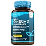Nutravita Highest Strength Omega 3 Fish Oil 2000mg - Providing 1000mg EPA & 400mg DHA per Serving - Sustainably Sourced & Contaminant Free - Made in The UK