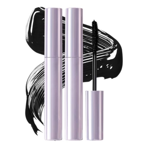 Image of Mascara for Older Women, New Long Lasting Curl Mascara, Smudge-Resistant Lengthening and Volumizing Mascara with Curl for Daily Wear, Water Resistant Lightweight Tubing Mascara for Women (Black 2pcs)