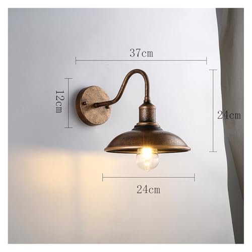 Lámpara retro impermeable vintage de cobre para exteriores y terraza 2