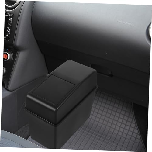 Boîte de rangement multifonctionnelle voiture avec couvercle pour déchet - 2