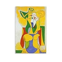 Amazon.co.jp: Pablo Picassoパブロ・ピカソ画家の作品（肘掛け椅子に
