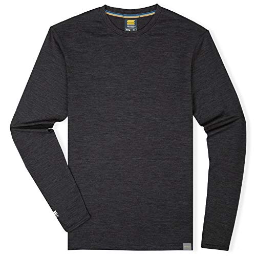 MERIWOOL Mens 100% Merino Wool Base Layer Lightweight Long Sleeve Thermal Shirt3