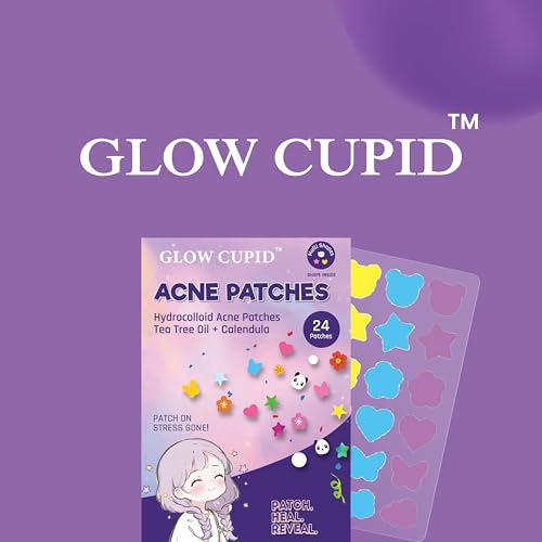 Image of Hydrocolloid Acne Pimple Patch with Tea Tree Oil & Calendula | Fast Healing | Absorbs Pus & Oil | Waterproof & Skin-Friendly Pimple Patches | Multi Shape - 24 Patches.