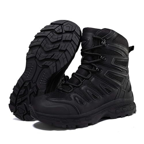 Men's Waterproof Anti Slip Wear-Resistant Tactical Hiking Boots Military Work Boots Combat Boots Outdoor Hiking Breathable Military Shoes
