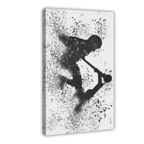 Poster sur toile pour chambre d'ado garçon déco bureau grand format 50x75 cm