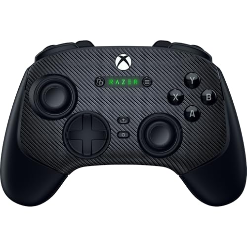 Razer Console Skin: Xbox Wolverine V3 Pro & Wolverine V3 トーナメントエディションコントローラー - プレミアム3Mキャストビニール - スクラッチ保護 - ユニークなデザインと仕上げ - 簡単貼り付け - カーボンファイバー。