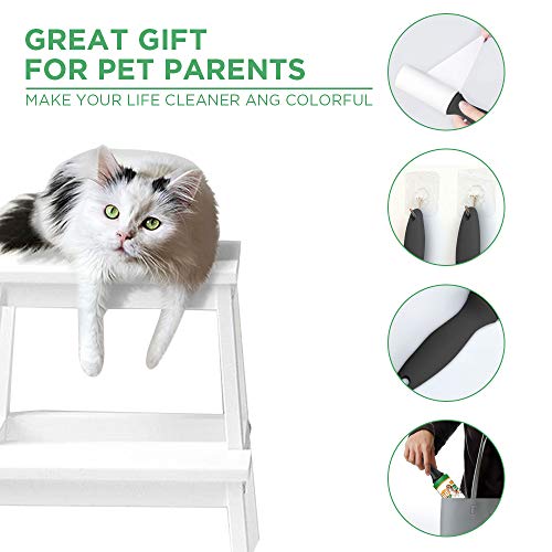 Balhvit Lint Rollers for Pet Hair Extra Sticky, [300 Sheets/5 Refills] Lint Remover with 2 Upgraded Handles, Portable Lint Roller Brush Pet Hair Remover for Clothes, Furniture, Dog & Cat Hair Removal - Thumbnail 6