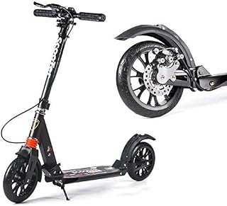 ZXYSMM Scooter H-Kick Portable Adult Kick with Disc Brake - Foldable Commuter, Birthday Gifts for Women/Men/Teens/Kids, Non-Electric, up to 150Kg,Black