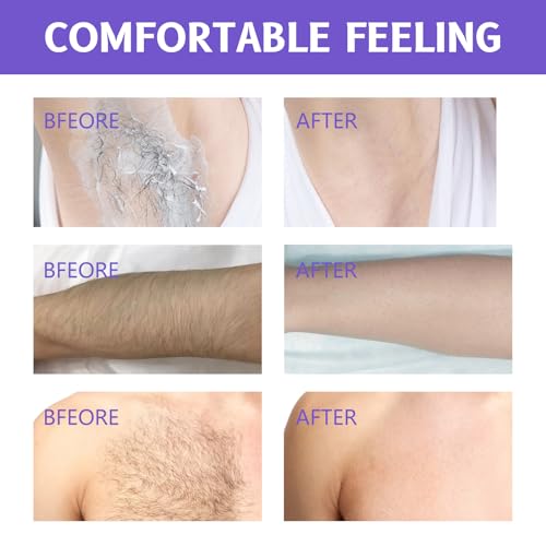 Facial Hair Removal Cream,Body Hair Removal Cream for Sensitive Skin - Painless & Gentle Depilatory with Spatula Applicator.