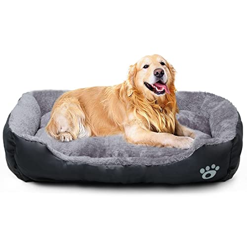 Super Soft Dog Bed Mattress Large Washable Pads Room Soft Plush Sleeping Pet Bed for Small Medium Large Dogs Cats Puppy Nest with Anti-Slip Waterproof Bottom 80 * 60cm