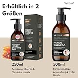 VetDok® by Dr. Winkler dermatologisches Hundeshampoo – Fellpflege Hund mit Manuka-Honig & Chlorhexidin – für alle Hunderassen, Welpen & speziell Allergiker – 250ml