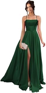 Women’s Long Prom Dresses for Teens with Pockets Spaghetti Straps Formal Party Evening Gowns 2025 Prom Dress RO045 - Buy now