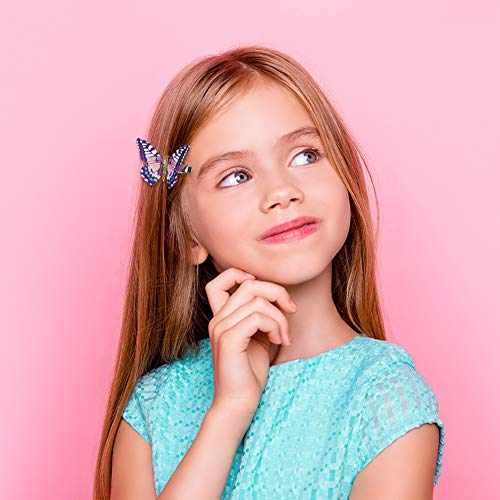 Rubywoo&chili 18 Stück Schmetterling-Haarclips, Damen Mädchen Kinder Haar Clips Set 3D Schmetterling Haarspange, Kopfschmuck für Braut Hochzeit Accessoire
