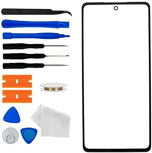 Original Front Glass Replacement Compatible With Samsung Galaxy S21 Ultra 5G 6.8 Inch Display Screen Incl Tool Kit (Galaxy S21 Ultra 6.8''- Black) #TOP4