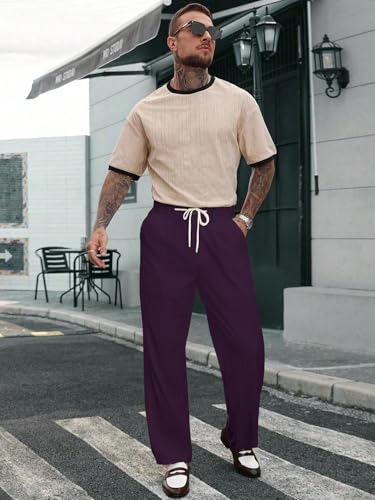 Image of TOPLOT Men's Casual Pant || Trouser for Men || Straight Leg Pant for Man (5267)