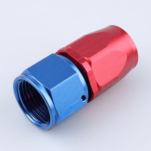 Manguera recta AN10 AC Performance azul y roja de aluminio anodizado 6