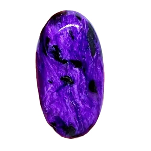 Charoite naturelle cabochon 32x16mm pour création de pendentif DIY