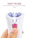 Queenmew Depiladora Electrica Afeitadora Eléctrica Con Luz, Maquina Depiladora Facial Mujer De...