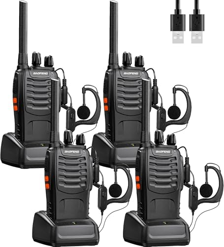 Baofeng Walkie Talkies Profesionales PMR446 Walkie Talkie Set USB...