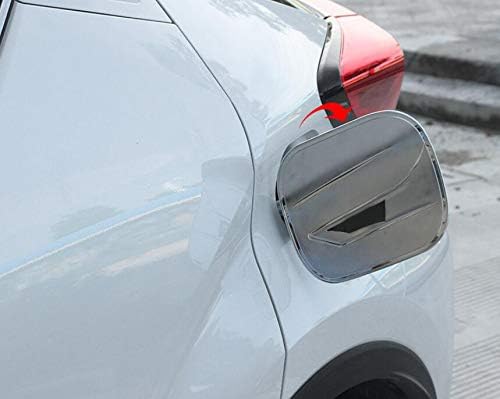 Chrome Car Fuel Gas Tank Cap Cover Gas Door Cover Trim Emblems fit for Toyota CHR C-HR 2017 2018 2019 2020 2021 2022 2023